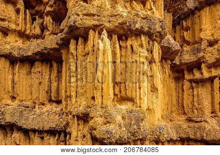 Pha Cho, Pha Cho Is High Soil Canyon Cliffs At Mae Wang National Parks In Chiang Mai,thailand. Amazi