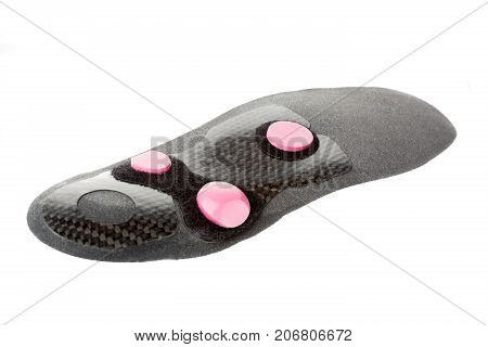 Orthopedic insole isolated on a white background.