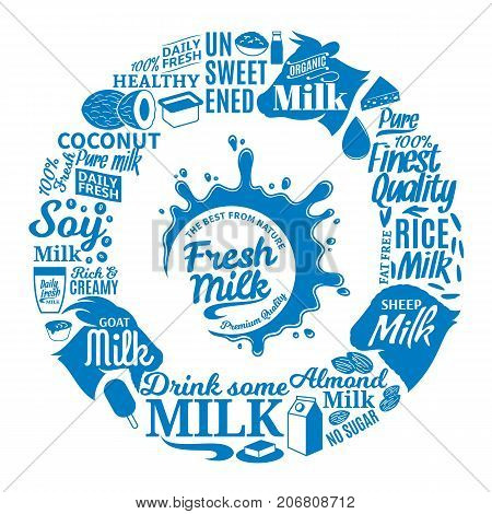Vector Milk Illustration