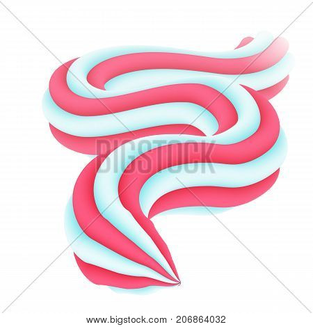 Squeezed toothpaste white red colors. Multicolored squeezed toothpaste background in white, red and white colors for designers and illustrators. a vector illustration