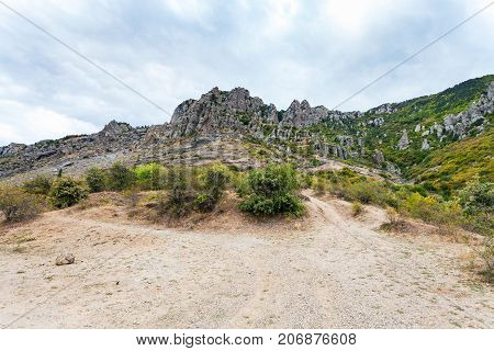 View Of Demerdzhi (demirci) Mountain In Crimea