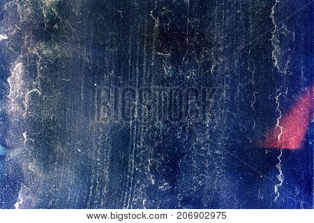 Designed medium format film background with heavy grain dust and light leak