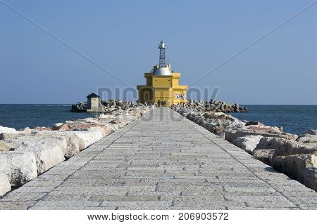 The lighthouse at the end of the street