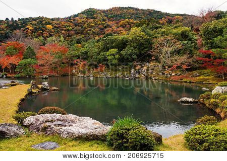 Zen Autumn Garden Of Tenryu-ji Temple, Arashiyama