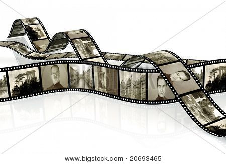 Memórias - foto retrô com película de filme