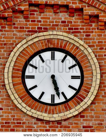 Close up of Building with red Brick work