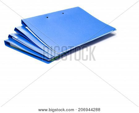 file folder with documents and documents. retention of contracts. isolated white