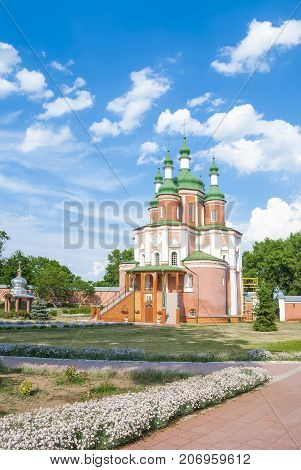 Peter And Paul Church, (18Th Century) Gustynsky Monastery In Chernihiv Region. Ukraine