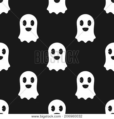 Ghost halloween seamless pattern. Ghost seamless pattern. Vector stock.