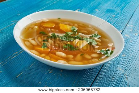 Fassolatha - national dish of GreeceClassic White Bean Soup.