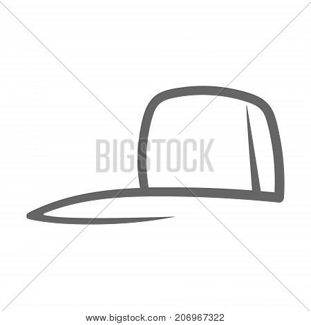 Cap logo design. Baseball cap logo icon.