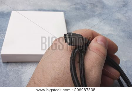 Cord type C. Empty packing pattern for cord type C. Background texture