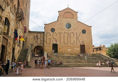 Collegiate Church Of San Gimignano, Tuscany, Italy
