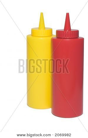 Hardal ve ketçap şişesi