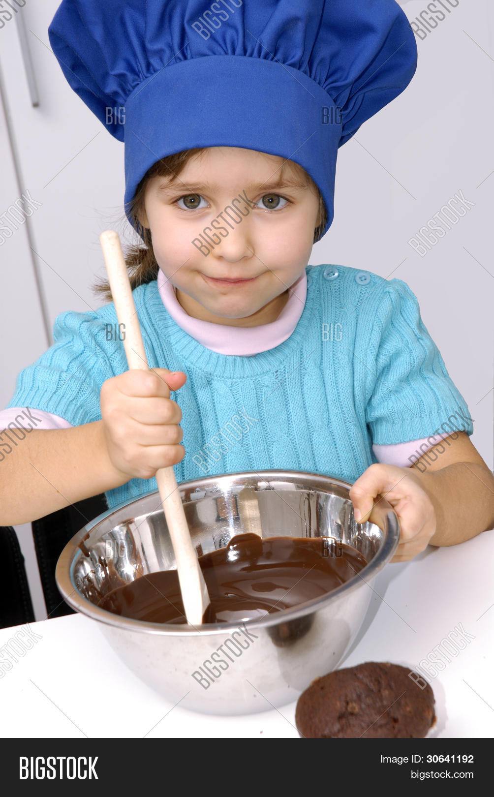 Little Girl Cooking Image & Photo (Free Trial) Bigstock