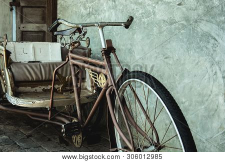 Old Three-wheeler, Thailand Tricycle In Vintage Style