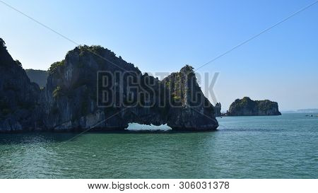Halong Bay In Vietnam. Unesco World Heritage Site. The Most Popular View For Travel In Halong Bay