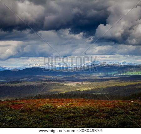 View From Øyer Over The Rondane National Park