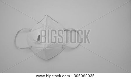N95 Mask Help To Protect Dust And Other Particle, Put On White Background.