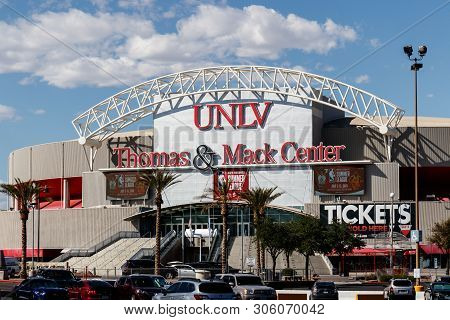 Las Vegas - Circa June 2019: Thomas And Mack Center At The University Of Nevada At Las Vegas. Unlv O