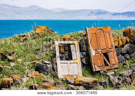 Hayravank Monastery On Coast Of Sevan Lake In Armenia