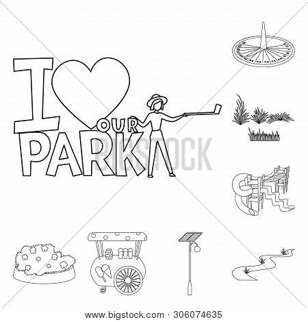 Vector Design Of Landscape And Nature Logo. Collection Of Landscape And City Stock Symbol For Web.