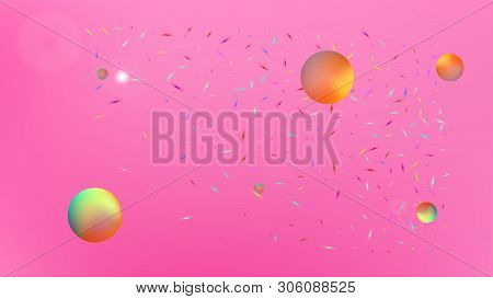 Net Space Fantasy. Background Texture, Smoot. Funny Colorific Illustration.  Pink Colored Background