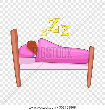 Sleeping Icon. Cartoon Illustration Of Sleeping Vector Icon For Web
