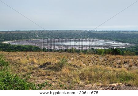 Nei pressi di Ruwenzori nell'Africa