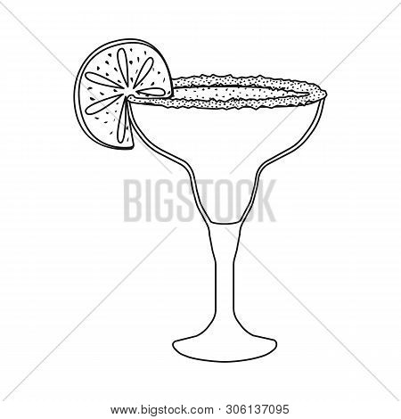 Vector Design Of Cocktail And Glass Logo. Set Of Cocktail And Drink Stock Vector Illustration.