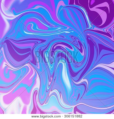 Digital Art. Abstract Colorful Fluid Art Background.
