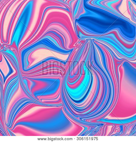 Digital Art. Abstract Colorful Fluid Art Background.