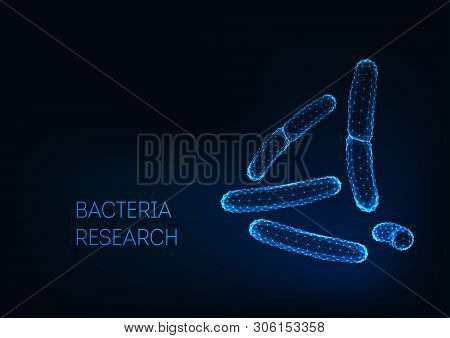 Microscopic Bacilli Bacteria Acidophilus, Salmonella, Lactobacillus. Probiotics.