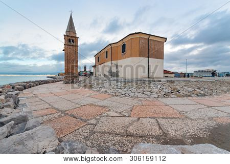 The Church In Caorle Near The Sea
