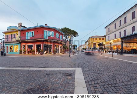 Colorfull Houses In The Centre Of Caorle