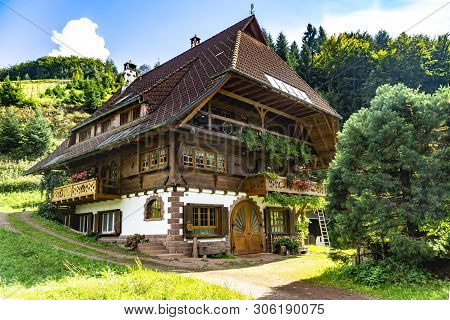 Traditional House In Black Forest In Baden Wuerttemberg In Germany