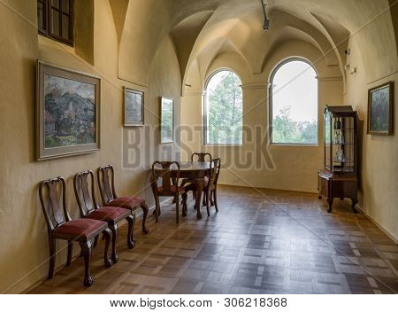 Zilina, Slovakia - May 25: Interior Of Budatin Castle On May 25, 2019 In Zilina