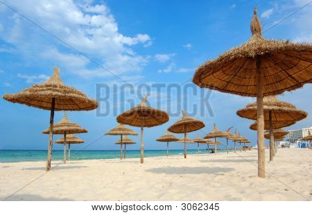 Plaża w mieście Suss