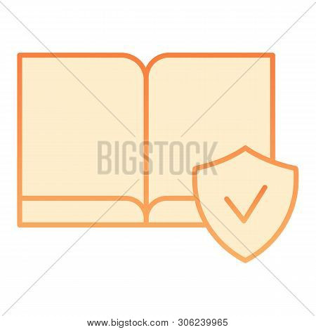 Ebooks Available Flat Icon. Electronic Book Orange Icons In Trendy Flat Style. Cheked Book Gradient 