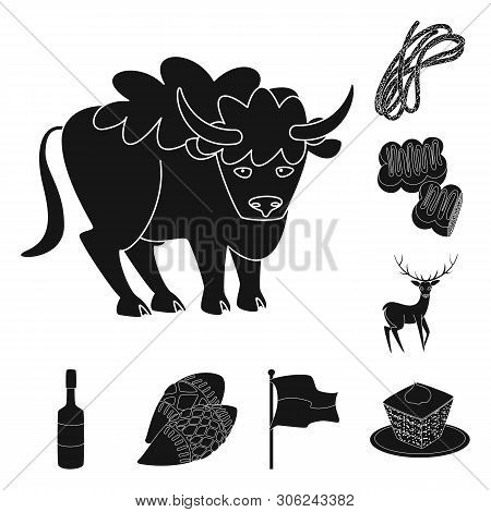 Vector Illustration Of Heritage And Landmarks Logo. Set Of Heritage And Travel Stock Vector Illustra