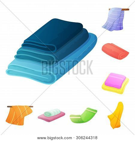 Vector Illustration Of Kitchen And Beach Icon. Set Of Kitchen And Hygiene Stock Vector Illustration.