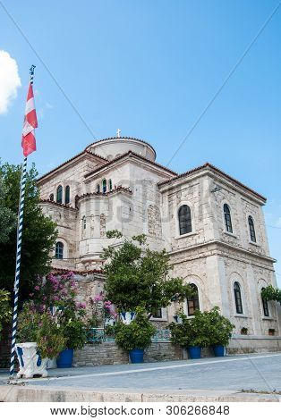 Orthodox Church On Samos Island In Greece