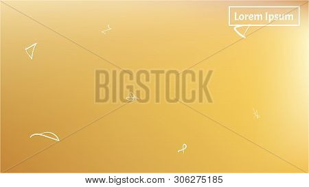 Fresh Space Fantasy. Background Texture, Smoot. Professional Colorific Illustration.  Gold Colored. 