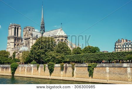 The Eifel Tower In Paris From A Tiny Street