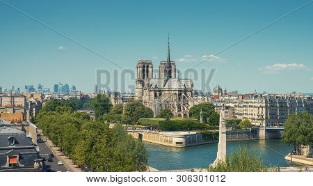 The Eifel Tower In Paris From A Tiny Street