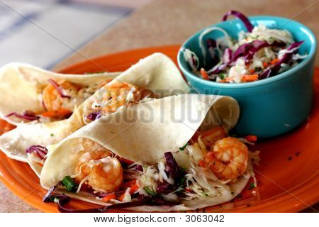Tacos di gamberi