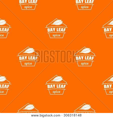 Bay Leaf Spice Pattern Vector Orange For Any Web Design Best