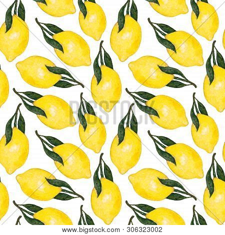 Lemons Seamless Pattern For Your Unique Design.