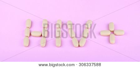 Hiv Therapy Efavirenz On Pink Background At Dry Sunny Summer Day