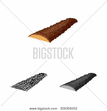 Isolated Object Of Timber And Sawdust Logo. Collection Of Timber And Pine  Vector Icon For Stock.